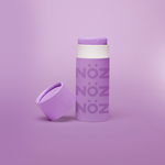 Load image into Gallery viewer, Front view of NÖZ facial sunscreen the the shade purple.
