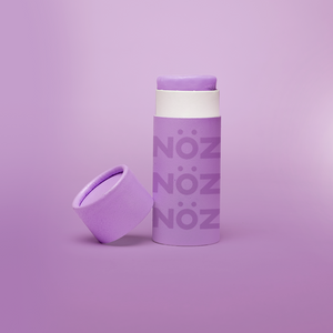 Front view of NÖZ facial sunscreen the the shade purple.